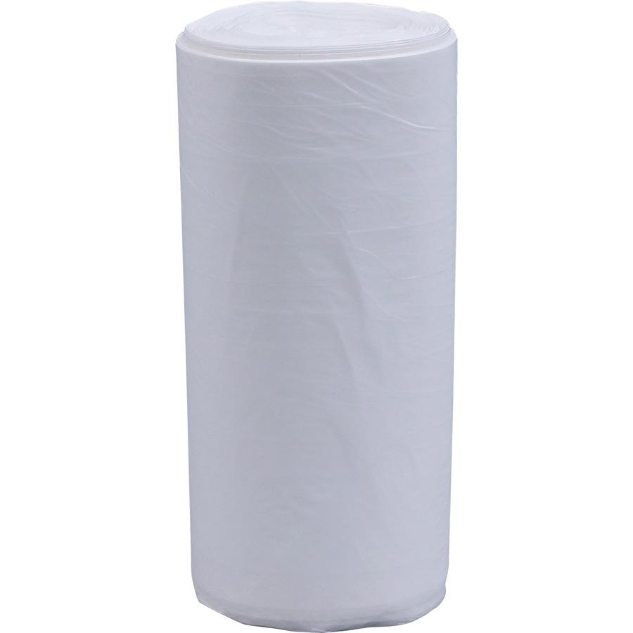 Genuine Joe High-Density Can Liners - Medium Size - 33 gal Capacity - 40" Length x 33" Width x 0.43 mil (11 Micron) Thickness - High Density - Clear - Resin - Office Waste, Industrial Trash - 25/Roll . Picture 14