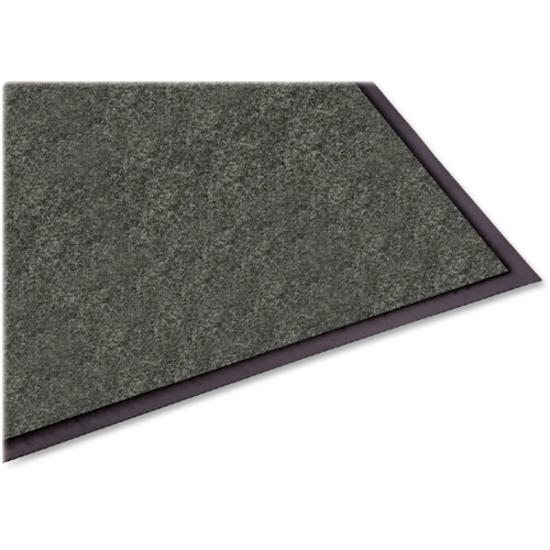 Genuine Joe Ribbed Indoor Wiper Mat - Warehouse, Indoor - 72" Length x 48" Width - Vinyl, Polypropylene - Charcoal - 1 Each. Picture 9
