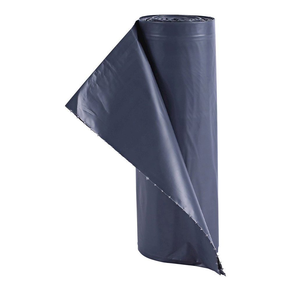 Genuine Joe Maximum Strength Trash Can Liner - Extra Large Size - 60 gal Capacity - 56" Length x 39" Width x 1.55 mil (39 Micron) Thickness - Low Density - Silver - Plastic Resin - Food Waste, Office . Picture 12