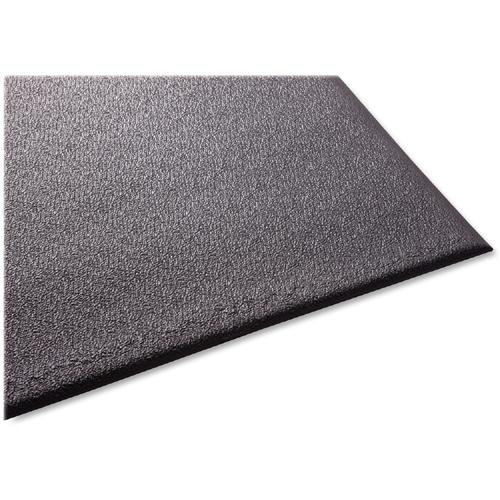 Genuine Joe Soft Step Vinyl Anti-Fatigue Mats - Warehouse - 36" Length x 24" Width x 0.375" Thickness - Vinyl - Black - 1 Each. Picture 7