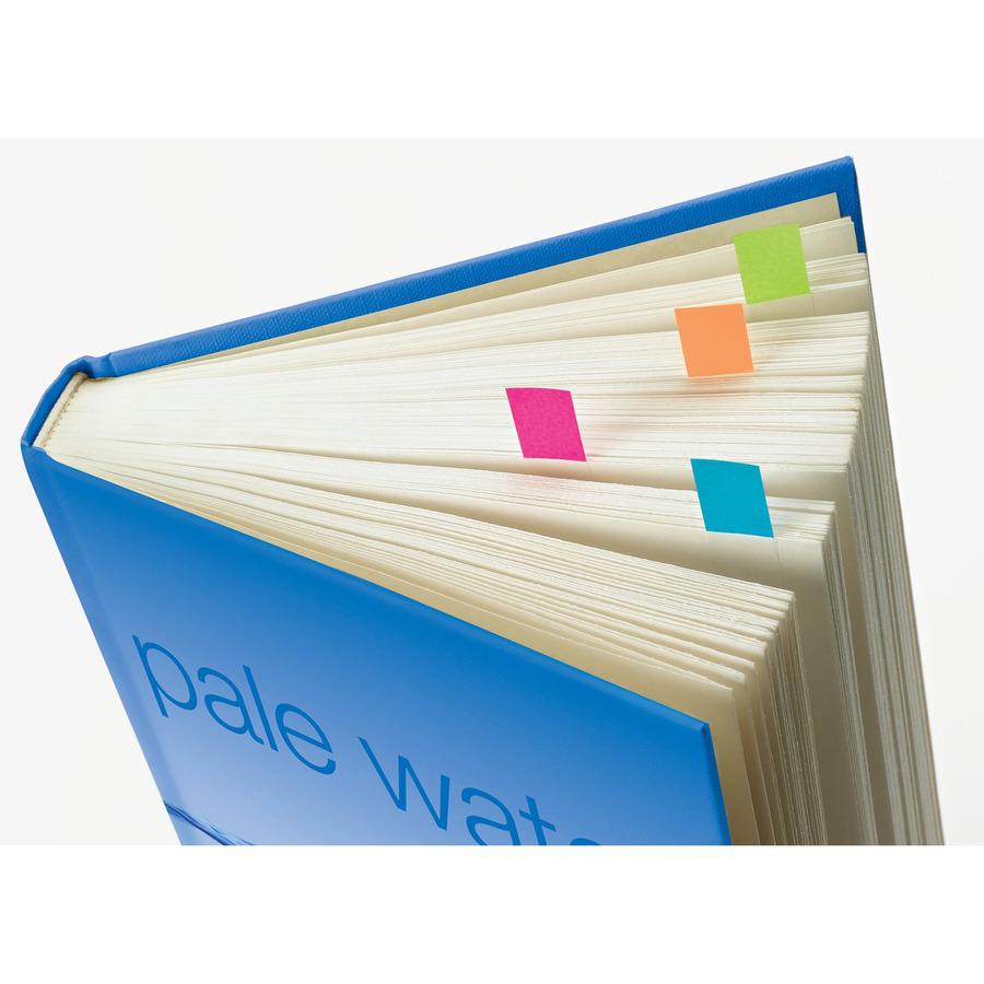 Post-it&reg; Flag Value Pack - 328 - 1/2" - Rectangle, Arrow - Unruled - Red, Blue, Yellow, Green, Purple, Pink, Blue, Red, Yellow - Removable, Self-adhesive - 280 / Pack. Picture 5