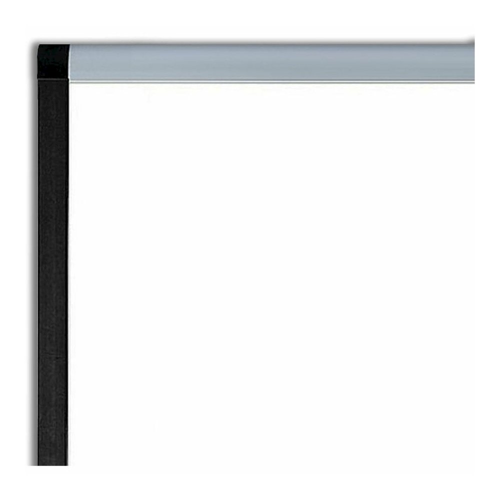 Lorell Signature Series Magnetic Dry-erase Markerboard - 48" (4 ft) Width x 36" (3 ft) Height - Porcelain Surface - Silver, Ebony Frame - Magnetic - 1 Each. Picture 9