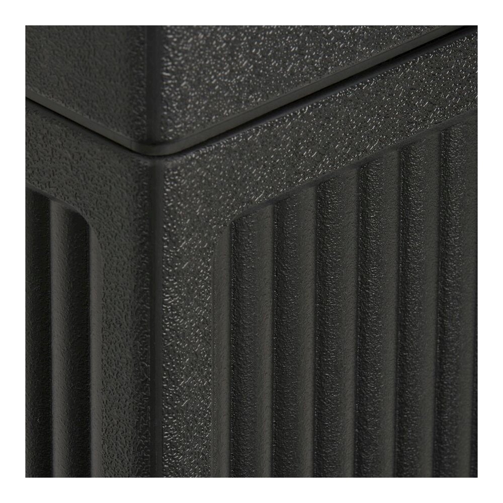 Safco Recessed Panels Waste Receptacle - 15 gal Capacity - 32.8" Height x 13.8" Width x 13.8" Depth - Polyethylene - Black - 1 Each. Picture 17