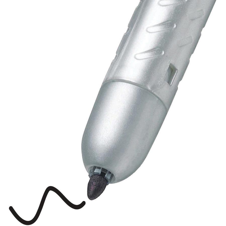 BIC Mark-it Retractable Permanent Markers - Fine Marker Point - Retractable - Black - 1 Dozen. Picture 2
