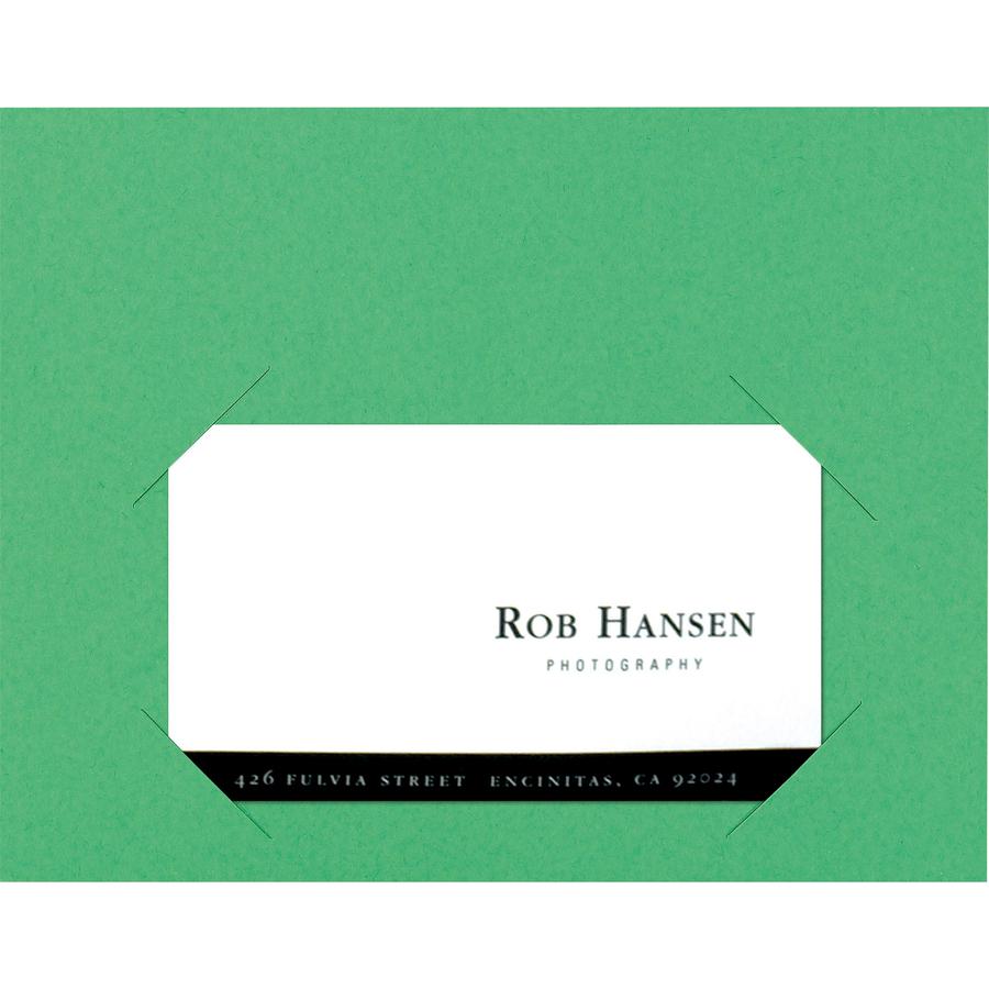 Smead Letter Recycled File Jacket - 8 1/2" x 11" - 1 Front Pocket(s) - Manila - Green - 10% Recycled - 25 / Pack. Picture 7