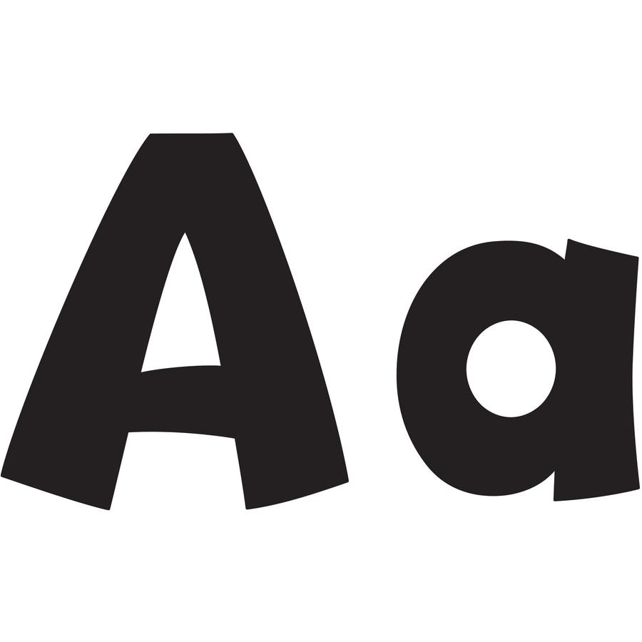 Trend 4" Ready Letter Playful Combo Pack - 83 x Lowercase Letters, 59 x Capital Letter, 36 x Punctuation Marks, 18 x Spanish Accent Mark Shape - Pin-up - Pin Style - Pre-punched - 4" Height x 8" Lengt. Picture 5