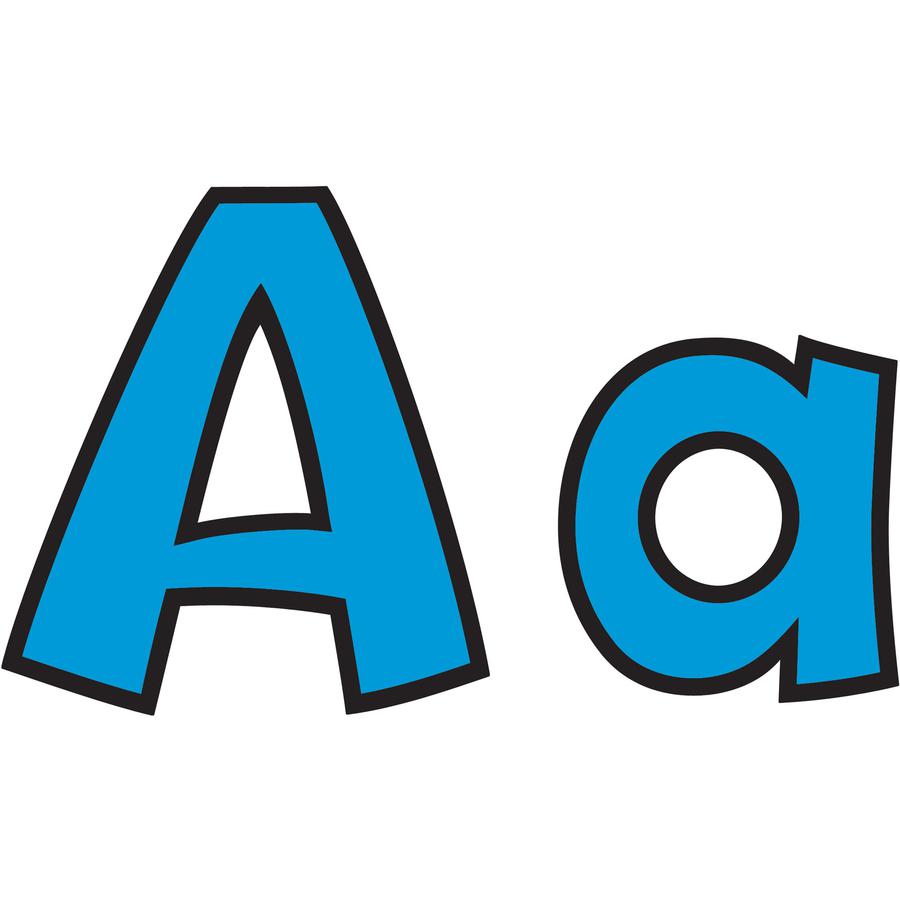 Trend 4" Ready Letter Playful Combo Pack - 83 x Lowercase Letters, 59 x Capital Letter, 36 x Punctuation Marks, 18 x Spanish Accent Mark Shape - Pin-up - Pin Style - Pre-punched - 4" Height x 8" Lengt. Picture 5