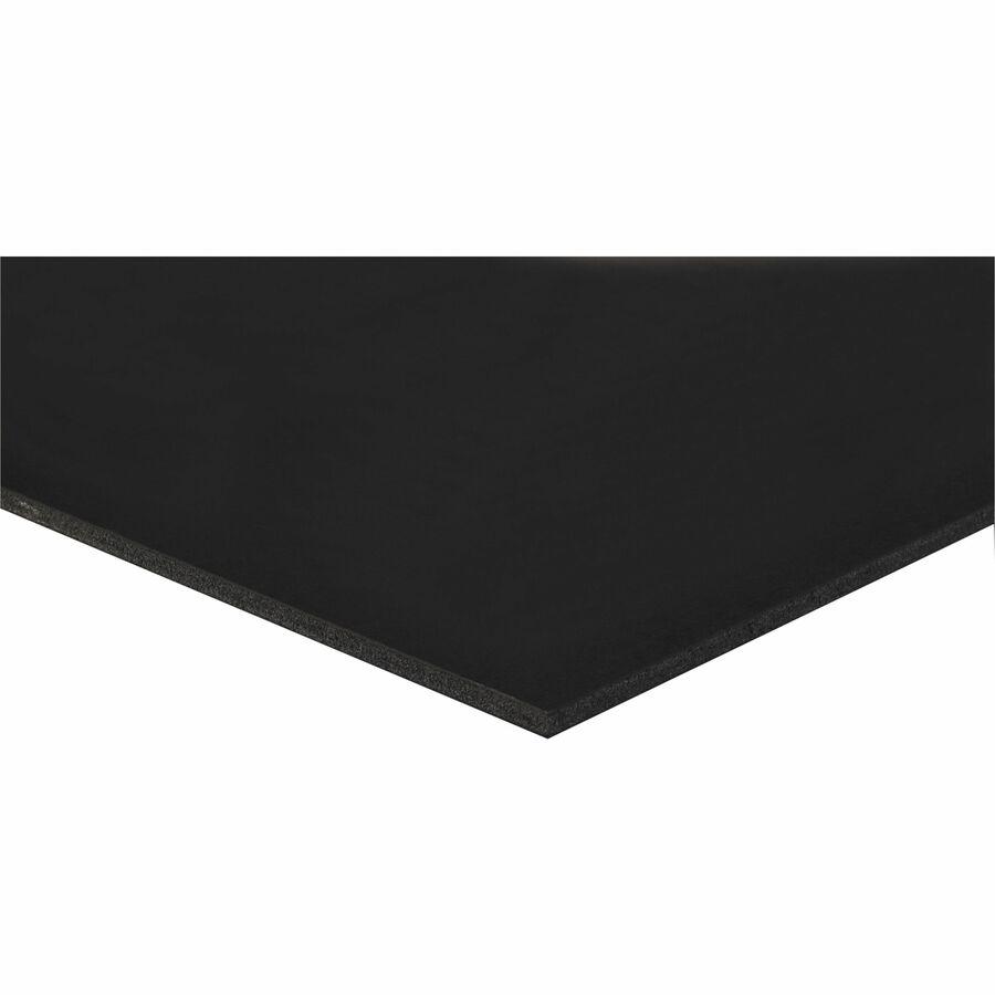 UCreate Foam Board - Art, Craft, Mounting, Display, Classroom Activities, Frame - 22" Height x 28" Width x 15.6 ft Thickness x 27" Length - Black - Polystyrene - 5 / Carton. Picture 7