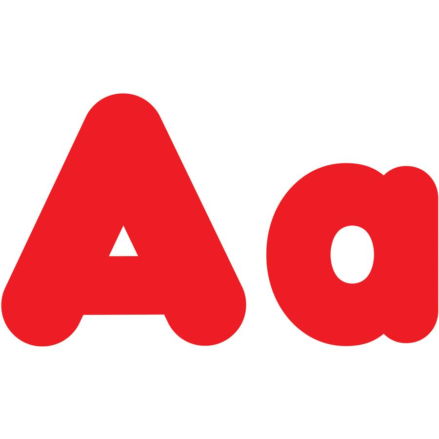 Trend Red 4" Casual Combo Ready Letters Set - Skill Learning: Number, Alphabet, Symbol - 20 x Number, 82 x Lowercase Letters, 50 x Uppercase Letters, 29 x Punctuation Marks Shape - Casual Style - Fade. Picture 4