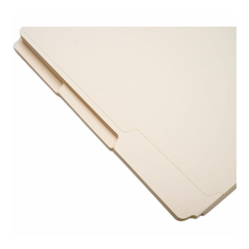 Business Source 1/3 Tab Cut Letter Recycled Top Tab File Folder - 8 1/2" x 11" - 3/4" Expansion - Top Tab Location - Assorted Tab Position - 11 pt. - 1 Plys - Manila - Tab - 10% Recycled - 100 / Box. Picture 8