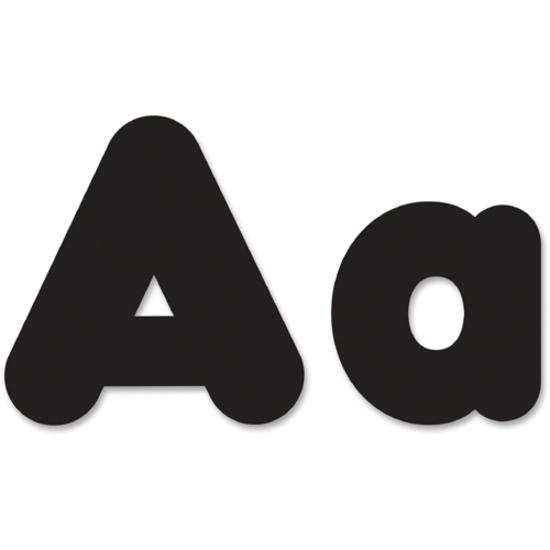 Trend Black 4" Casual Combo Ready Letters Set - Skill Learning: Number, Alphabet, Symbol - 20 x Number, 82 x Lowercase Letters, 50 x Uppercase Letters, 29 x Punctuation Marks Shape - Casual Style - Fa. Picture 3