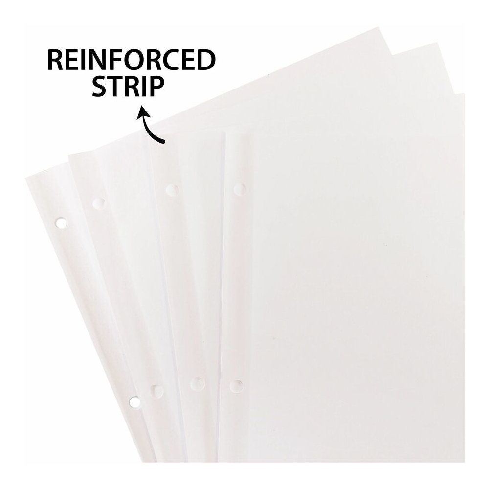 Business Source Reinforced Hole Punched Indexes - 5 Write-on Tab(s) - 5 Tab(s)/Set - 3 Hole Punched - White Divider - 100% Yes - Non-laminated, Mylar Reinforcement - 1 Box. Picture 6