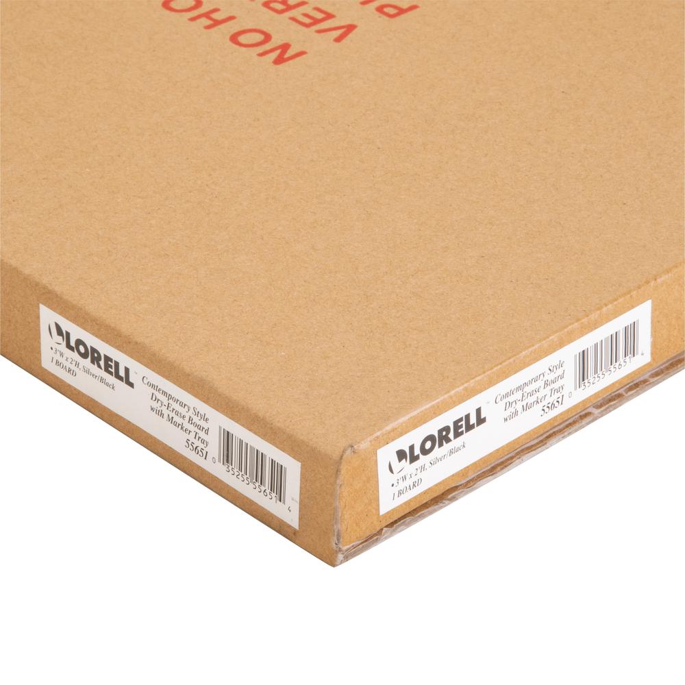 Lorell Dry-erase Board - 36" (3 ft) Width x 24" (2 ft) Height - White Styrene Surface - Aluminum Frame - Ghost Resistant, Scratch Resistant - 1 Each. Picture 10