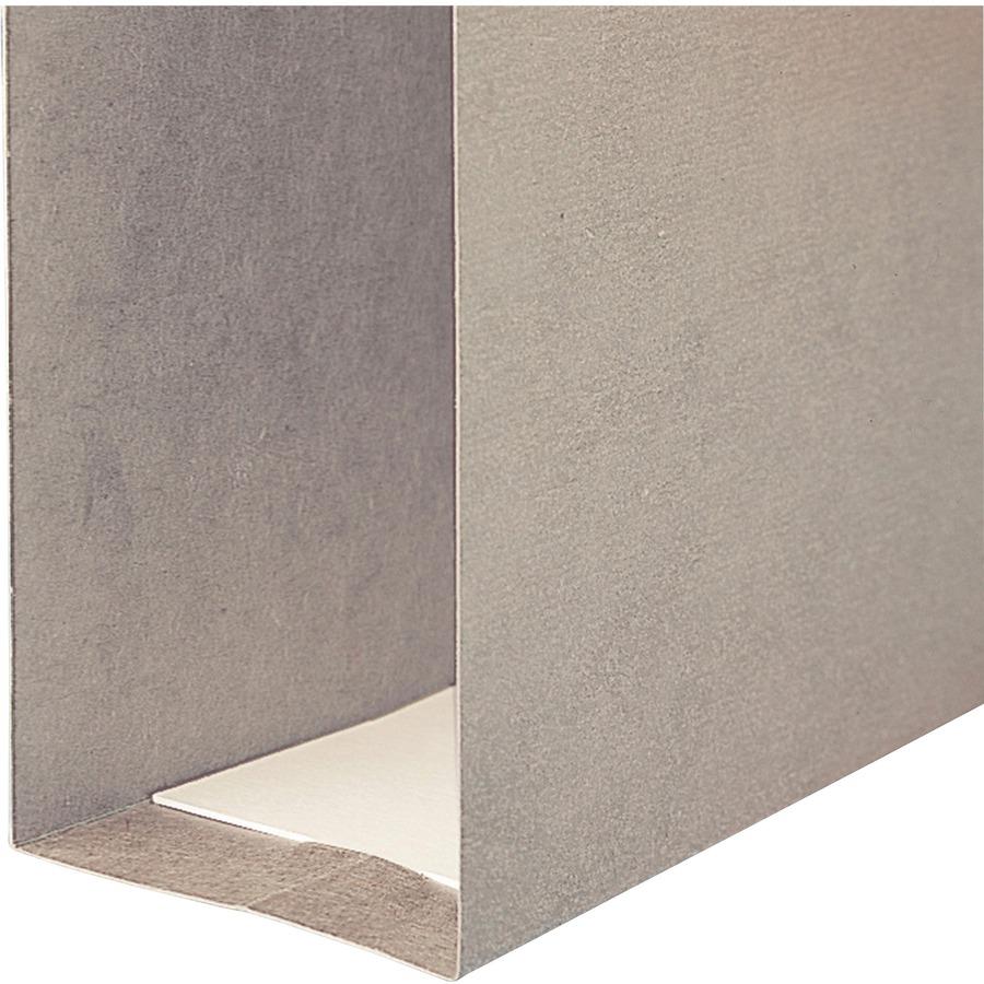 Smead TUFF 1/3 Tab Cut Letter Recycled Hanging Folder - 8 1/2" x 11" - 2" Expansion - Top Tab Location - Steel Gray - 10% Recycled - 18 / Box. Picture 9