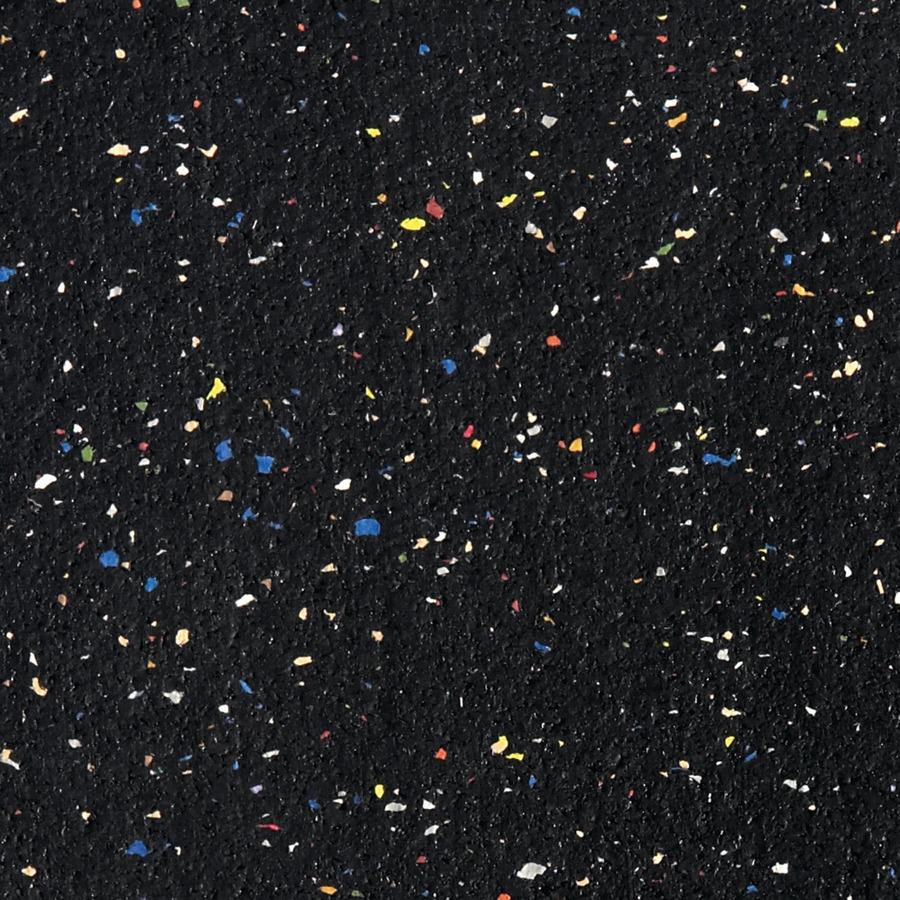 Ghent Confetti Rubber Tackboard - 24" Height x 36" Width - Rubber Surface - Self-healing, Stain Resistant, Fade Resistant - Aluminum Frame - 1 Each. Picture 3