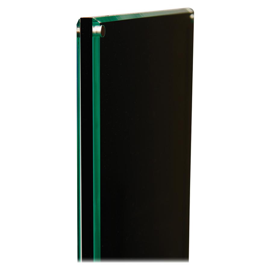 Deflecto Double-Sided Magnetic Sign Display - 1 Each - 13" Width x 56" Height x 12.9" Depth - 8.50" Holding Width x 11" Holding Height - Magnetic - Metal, Plastic - Indoor - Black. Picture 6