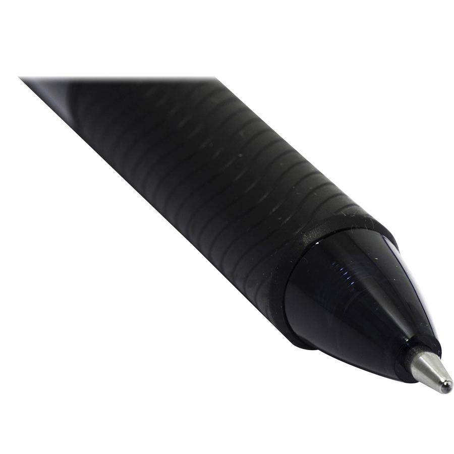 EnerGel EnerGel-X Retractable Gel Pens - Fine Pen Point - 0.5 mm Pen Point Size - Needle Pen Point Style - Refillable - Retractable - Black Gel-based Ink - Black Barrel - 12 / Box. Picture 5