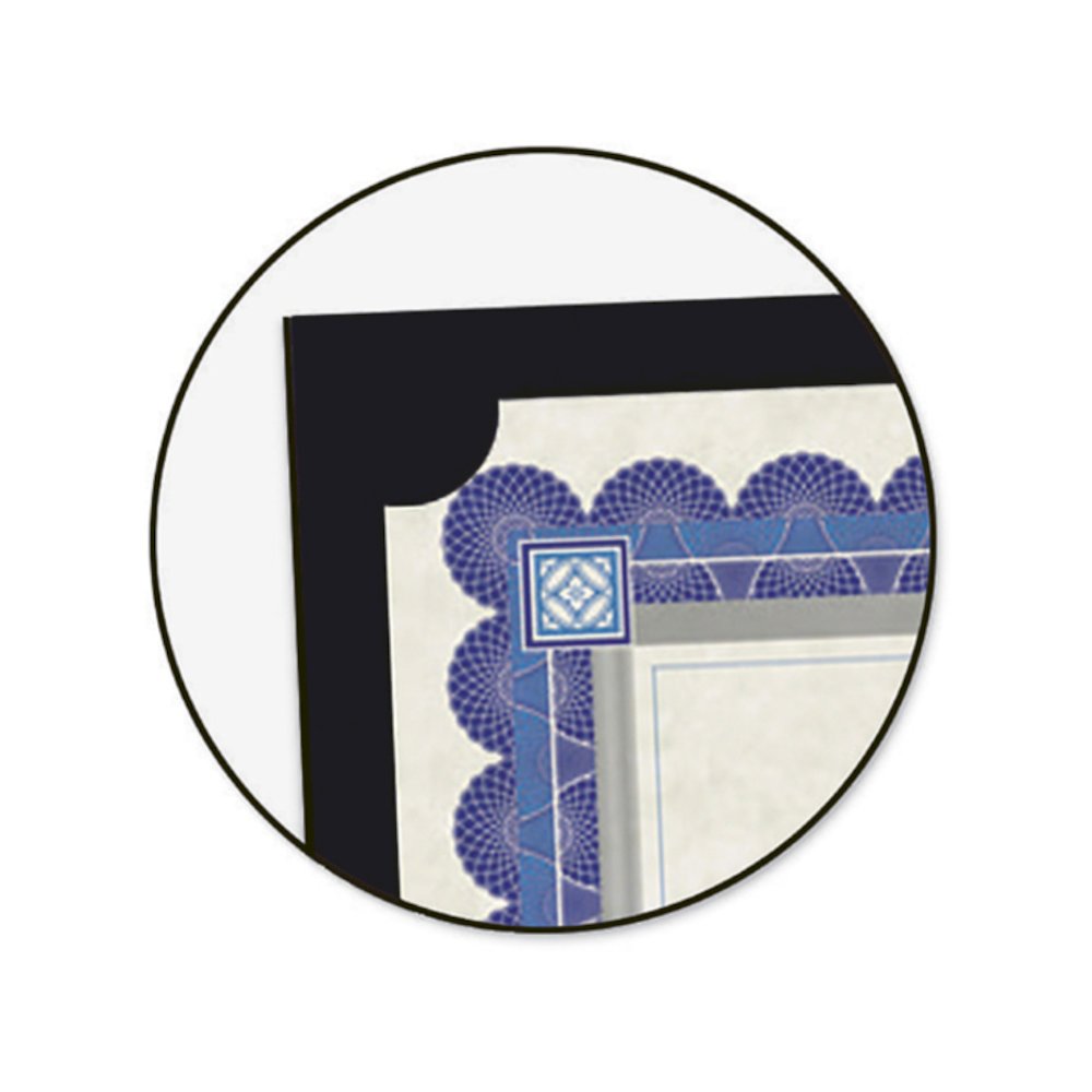 Southworth Letter Certificate Holder - 8 1/2" x 11" - Linen - Black - Heavyweight, Tab, Acid-free, Lignin-free - 0% Recycled - 10 / Pack. Picture 7