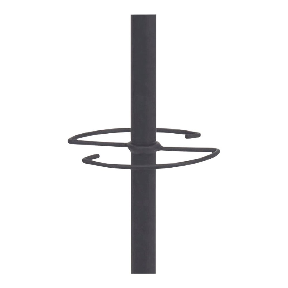 Alba Four Double Peg Coat Stand - 8 Pegs - for Coat, Clothes - Black - 1 Each. Picture 8