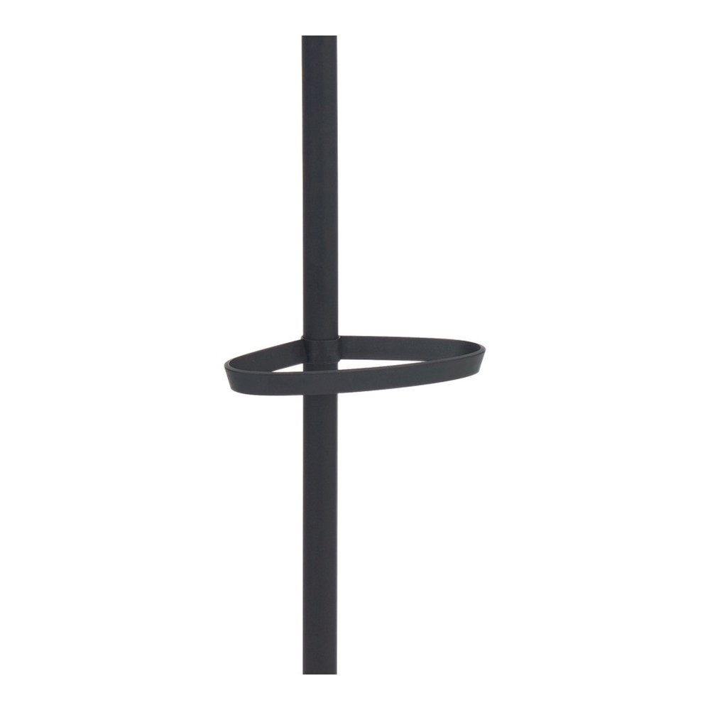 Alba Black Coat Stand - 10 Pegs - 68.9" Height x 19.7" Width - for Coat, Umbrella, Clothes - Metal - Black - Powder Coated - 1 Each. Picture 9