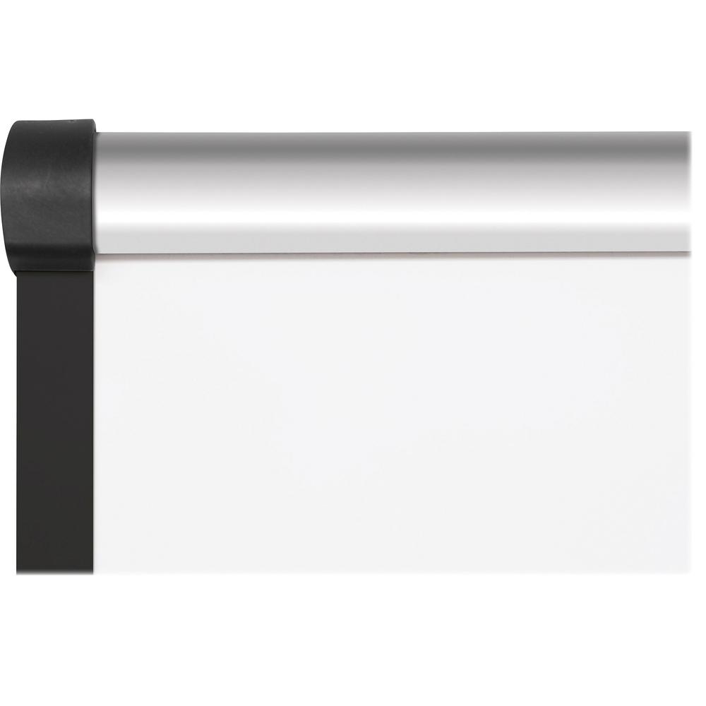 Lorell Dry-Erase Marker Board - 72" (6 ft) Width x 48" (4 ft) Height - Porcelain Enameled Steel Surface - Satin Aluminum Frame - Magnetic - Ghost Resistant - Assembly Required - 1 Each. Picture 3