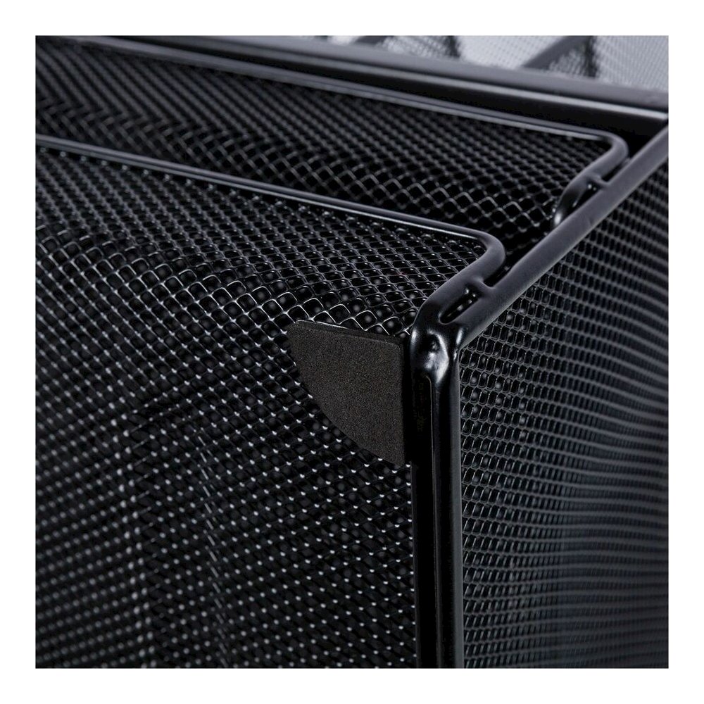 Lorell Mesh Desk Organizer - 8 Compartment(s) - Sturdy - Powder Coated - Black - Steel - 1 Each. Picture 12