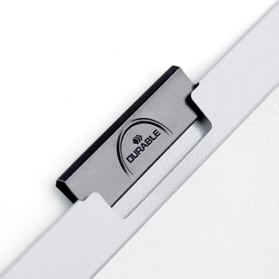 DURABLE DURACLIP Letter No Report Cover - 8 1/2" x 11" - 60 Sheets Capacity - 1 Fastener - Vinyl - Dark Blue - 25 / Box. Picture 7