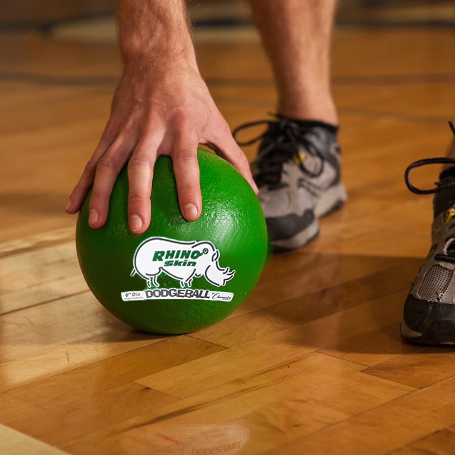 Champion Sports Rhino Skin Low Bounce Dodgeball Set - 6.30" - Low Density Foam - Dodgeball - Red, Orange, Yellow, Green, Blue, Purple - 6 / Set. Picture 3