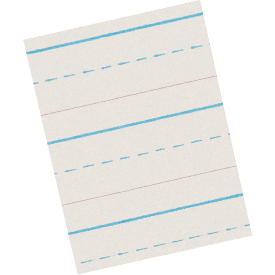 Pacon Newsprint Handwriting Paper - Letter - 8 1/2" x 11" Sheet Size - White Binding - 1 Pack. Picture 4