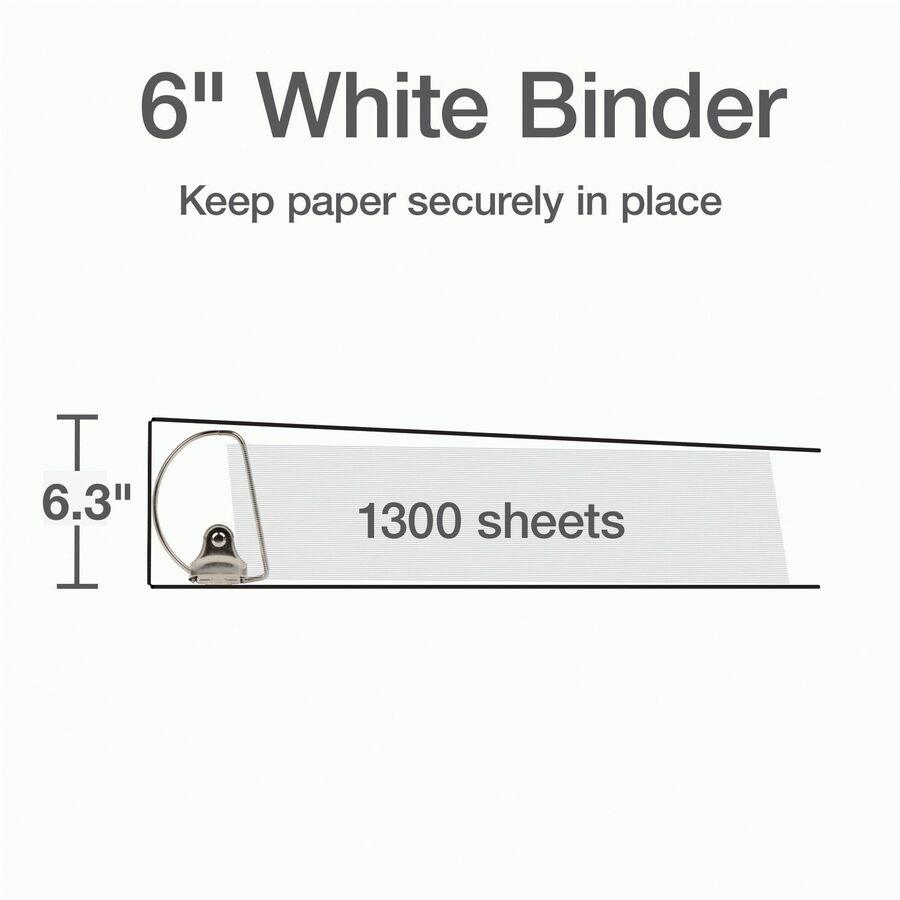 Cardinal Xtralife ClearVue Locking Slant-D Binders - 6" Binder Capacity - Letter - 8 1/2" x 11" Sheet Size - 1300 Sheet Capacity - 5 1/2" Spine Width - 3 x D-Ring Fastener(s) - 2 Inside Front & Back P. Picture 9