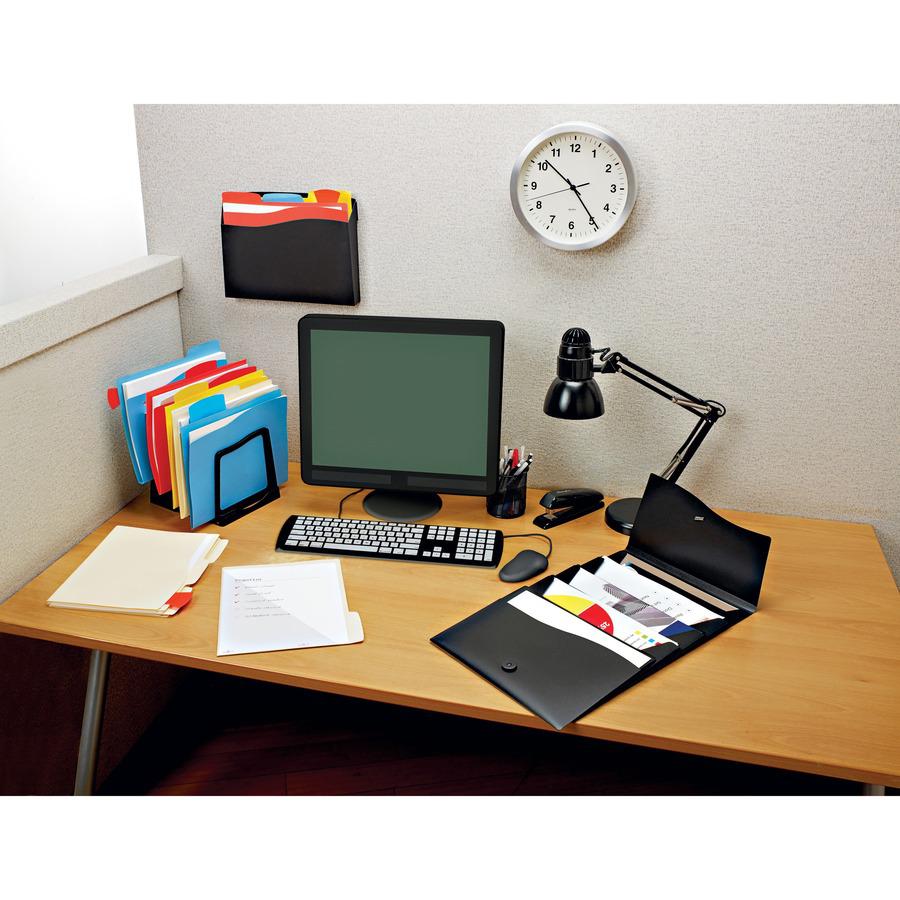 Avery&reg; Letter Expanding File - 8 1/2" x 11" - 200 Sheet Capacity - 5 Pocket(s) - Black - 1 Each. Picture 12