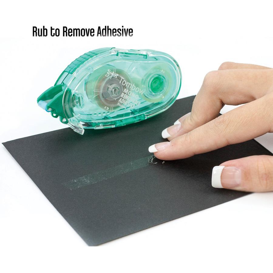 Tombow Mono Removable Adhesive Applicator Refill - 13.11 yd Length x 0.33" Width - Clear - For Card, Photo, Paper - 3 / Pack. Picture 7