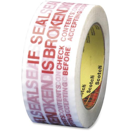 Scotch Preprinted Message Seal Broken Tape - 109.36 yd Length x 1.88" Width - 3" Core - 1.20 mil - Polypropylene Film Backing - Abrasion Resistant, Moisture Resistant, Scuff Resistant, Nick Resistant,. Picture 2