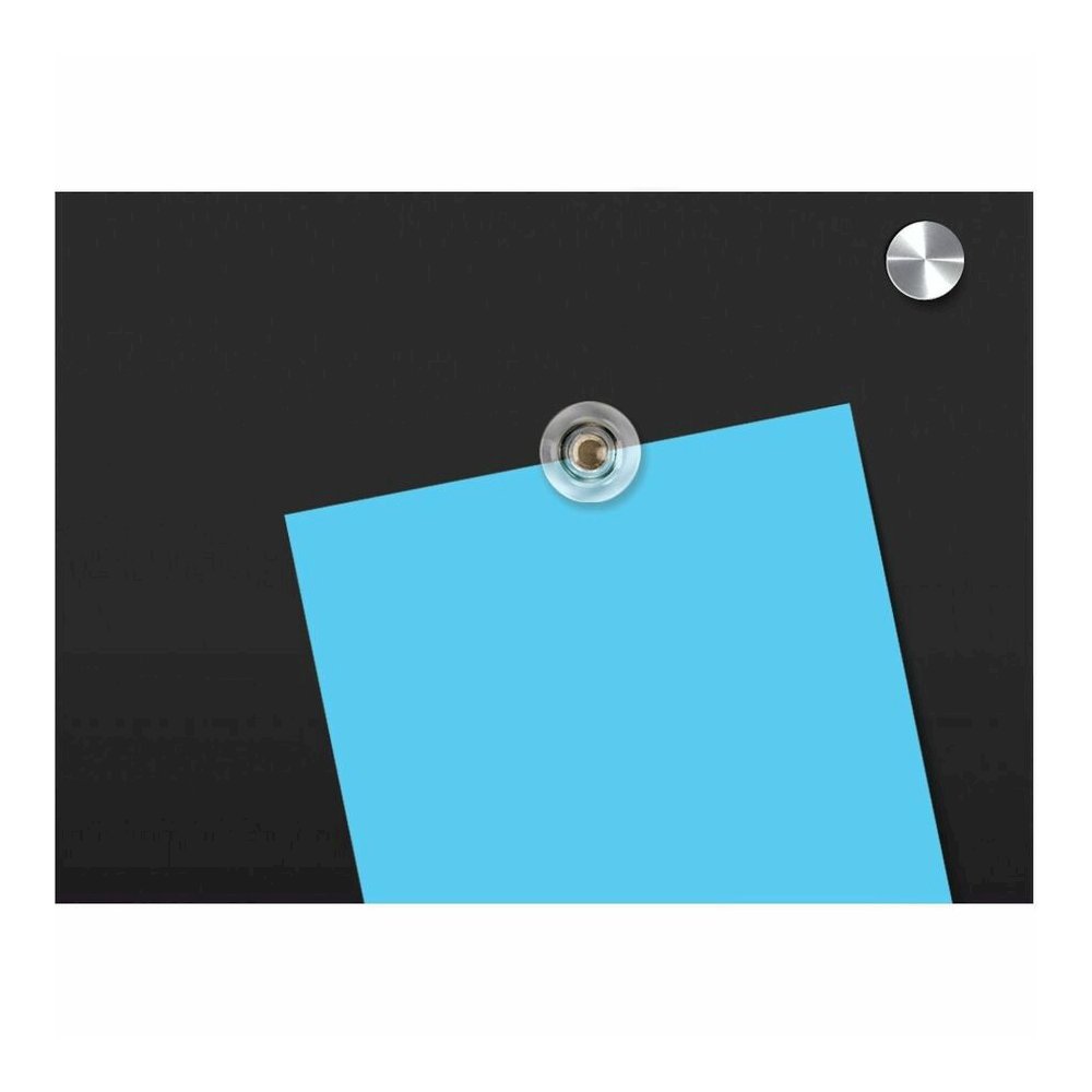 Quartet Infinity&trade; Glass Magnetic Dry-Erase Board - 96" (8 ft) Width x 48" (4 ft) Height - Black Tempered Glass Surface - Black Frame - Horizontal/Vertical - Magnetic - 1 / Each. Picture 14