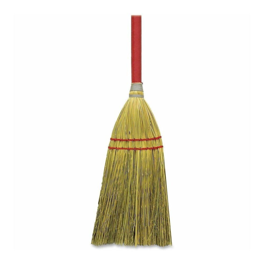 Genuine Joe Lobby Broom - 24" Handle Length - Wood Handle - Natural - 12 / Carton. Picture 9