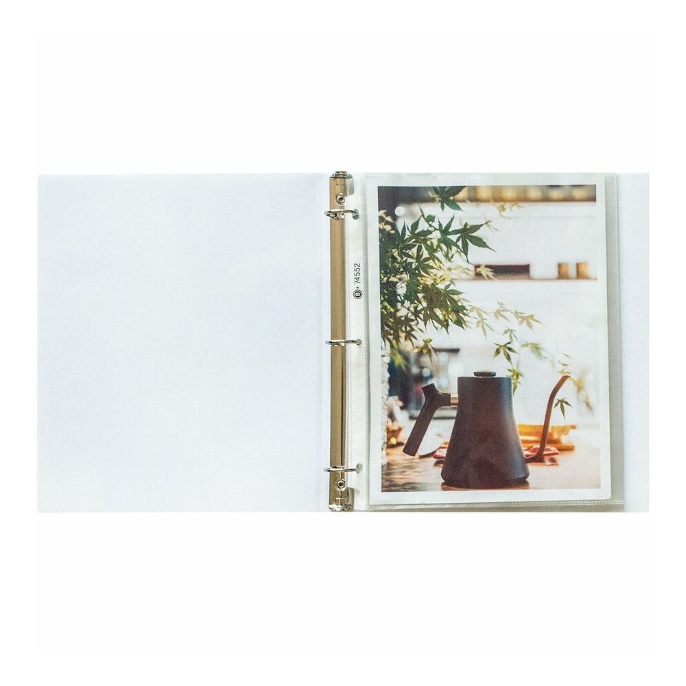 Business Source Heavyweight Sheet Protectors - 3.3 mil Thickness - For Letter 8 1/2" x 11" Sheet - 3 x Holes - Clear - Polypropylene - 200 / Box. Picture 7