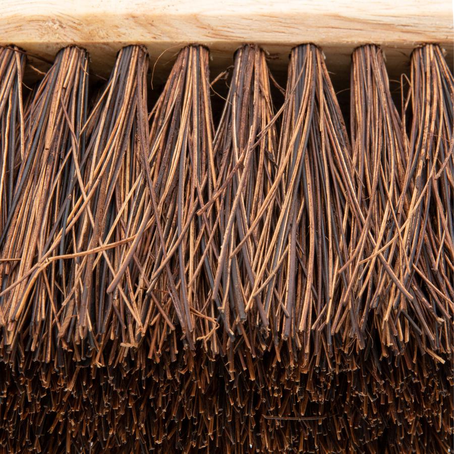 Genuine Joe 24" Push Broomhead - Brown - Lacquered Wood - 24" Length - 1 Each. Picture 9