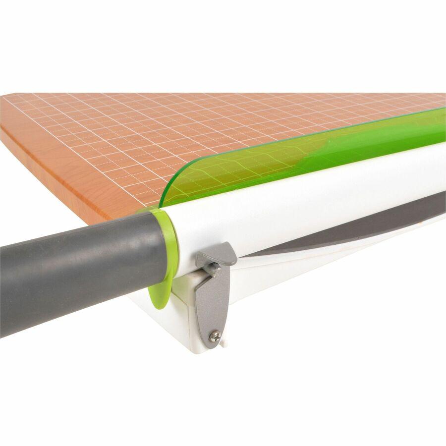 Westcott 15" CarboTitanium Guillotine Trimmer - 30 Sheet Cutting Capacity - CarboTitanium Blade - 15" Cutting Length - 5.5" Height x 14" Width x 22" Length - Heavy Duty, Lockable, Comfortable, Alignme. Picture 9