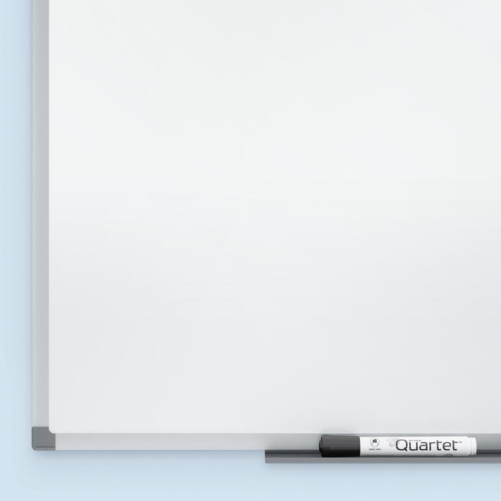 Quartet Standard DuraMax Magnetic Whiteboard - 48" (4 ft) Width x 36" (3 ft) Height - White Porcelain Surface - Silver Aluminum Frame - Rectangle - Horizontal/Vertical - Magnetic - Assembly Required -. Picture 4
