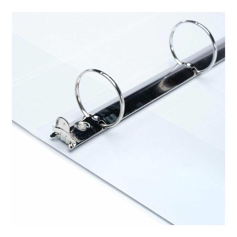Business Source Round Ring View Binder - 1 1/2" Binder Capacity - Letter - 8 1/2" x 11" Sheet Size - 350 Sheet Capacity - Fastener: Round Ring - Pocket: 2, Internal - Chipboard, Polypropylene - White . Picture 13