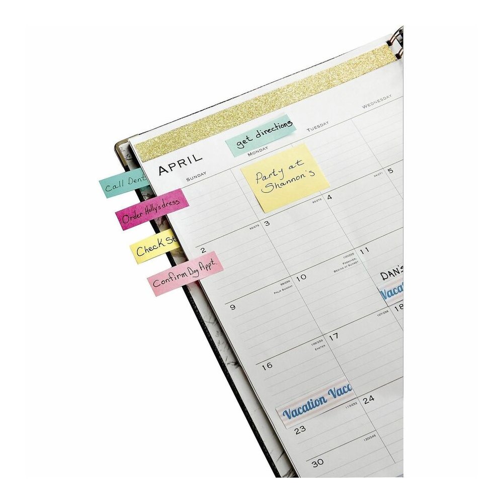 Post-it&reg; Notes Original Notepads - 1 3/8" Flag/Note Width x 1 7/8" Flag/Note Length - Rectangle - 100 Sheets per Pad - Unruled - Canary Yellow - Paper - Self-adhesive, Repositionable - 12/Pack - 2. Picture 5