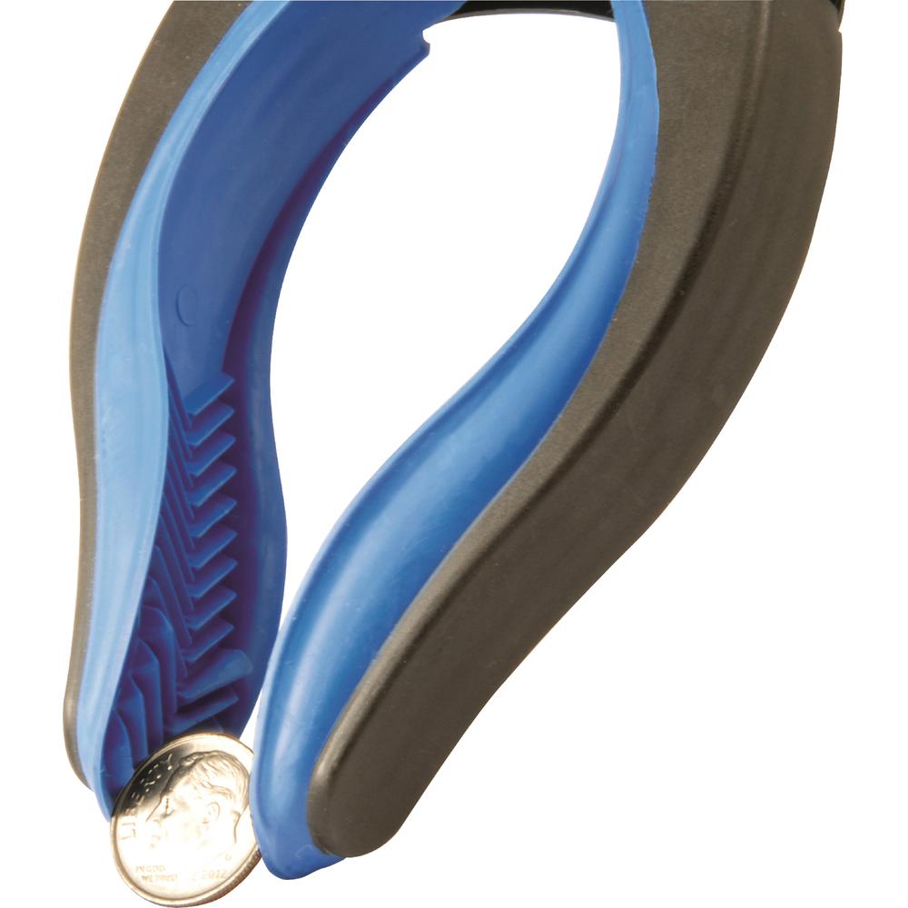 Ettore Grip 'n Grab Multipurpose Pickup Tool - 16" Reach - Articulating Head, Rust Proof, Comfortable Handle, Lightweight - Rubber, Aluminum, Plastic - Blue - 1 Each. Picture 3