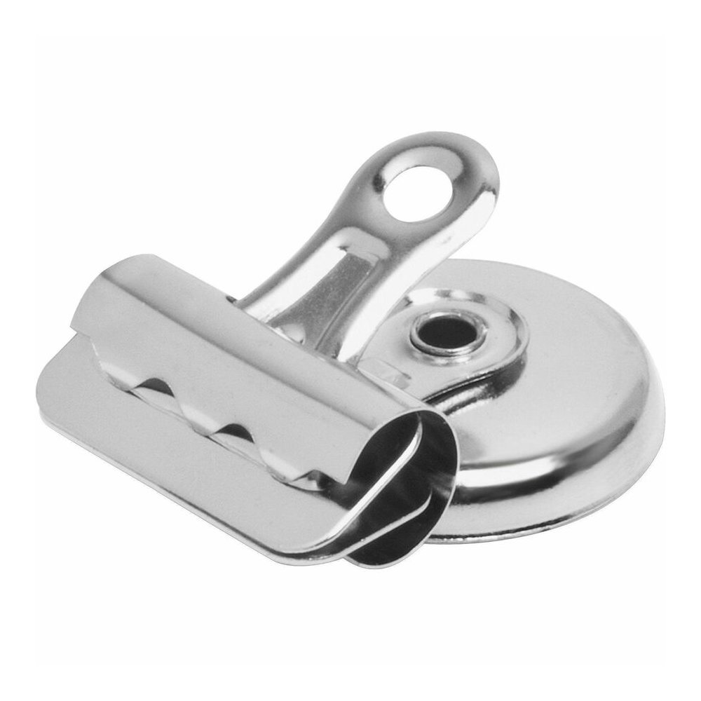 Business Source Magnetic Grip Clips Pack - No. 1 - 1.3" Width - for Paper - Magnetic, Heavy Duty - Silver - 18/Box - 6 / Bundle. Picture 9