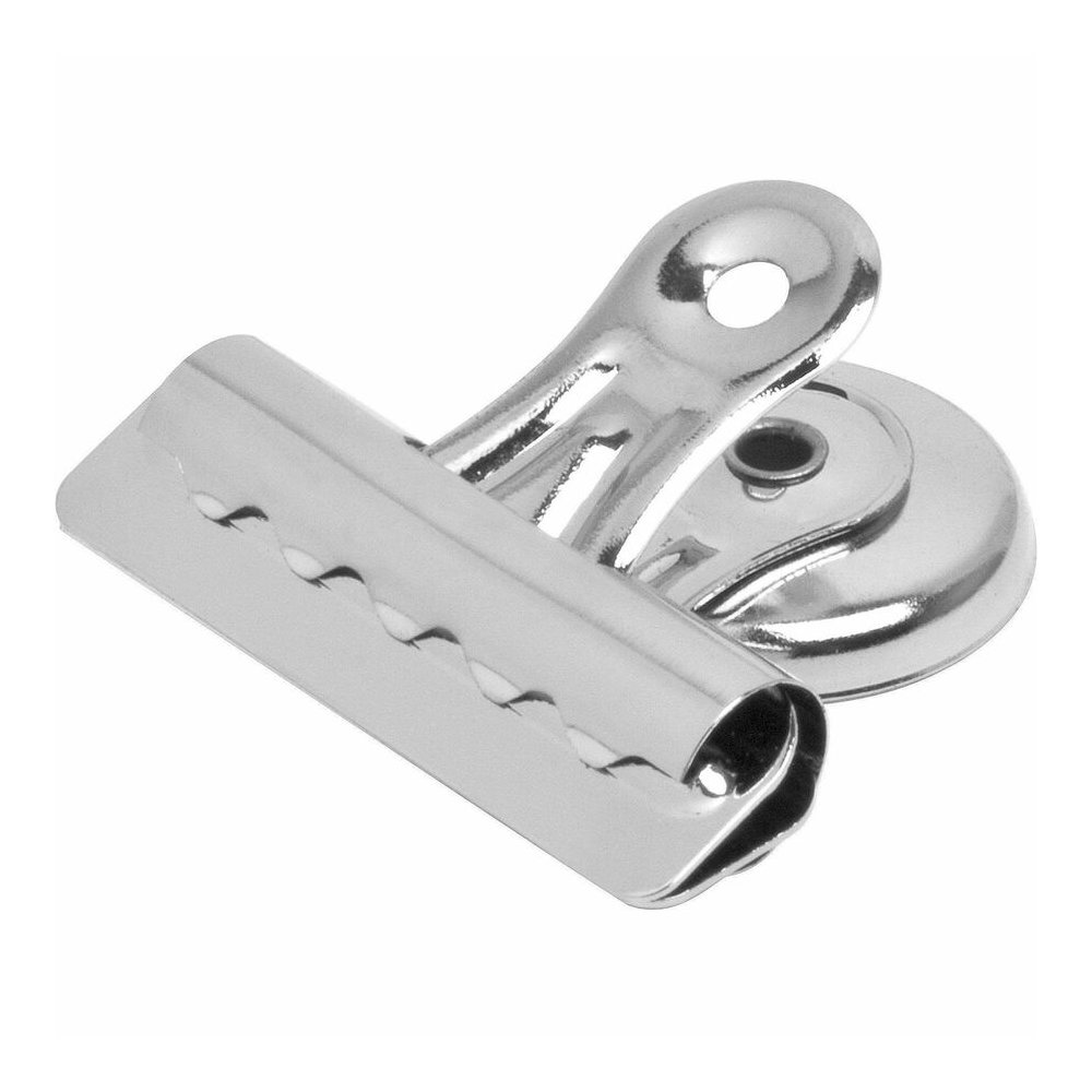Business Source Magnetic Grip Clips Pack - No. 2 - 2.3" Width - for Paper - Magnetic, Heavy Duty - Silver - 12/Box - 6 / Bundle. Picture 7