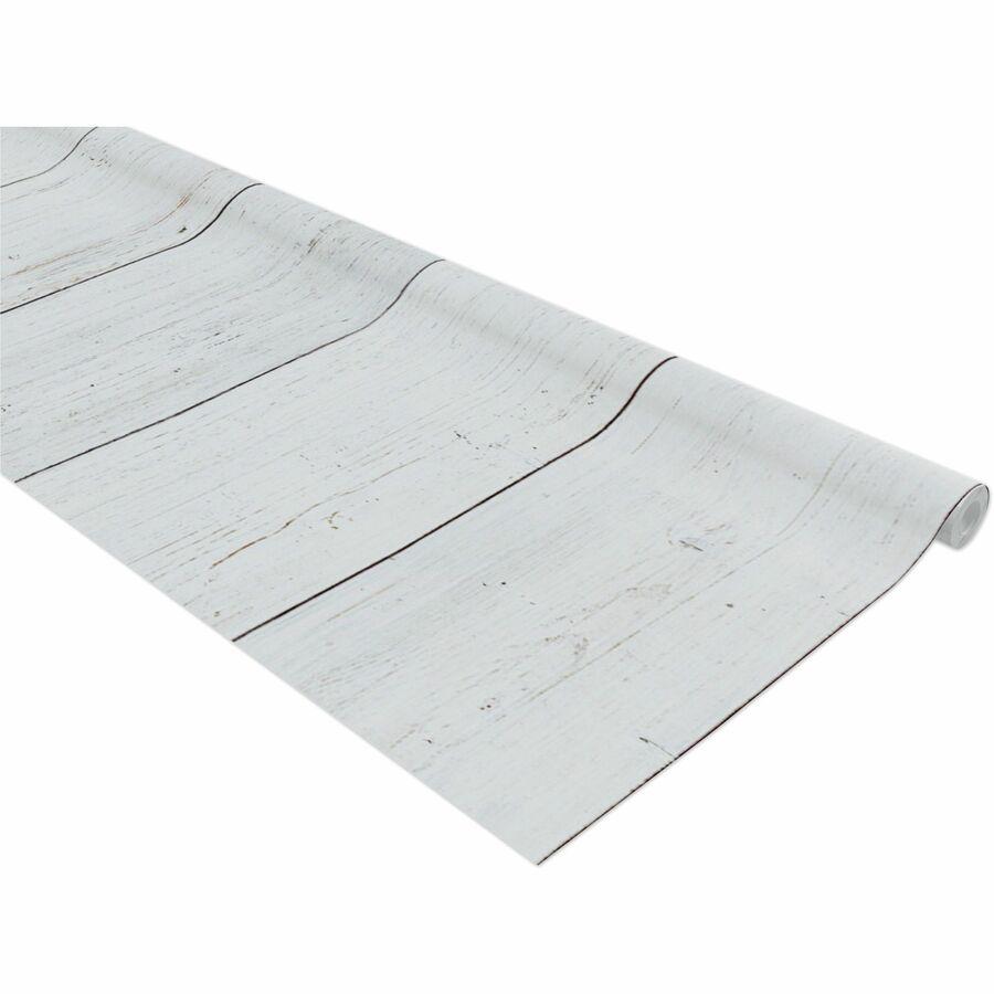 Fadeless Shiplap Design Board Art Paper - Fun and Learning, Classroom, Bulletin Board, Display, Craft, Art, Table Skirting, Decoration - 48"Height x 2"Width x 50 ftLength - 1 / Roll - Assorted. Picture 9