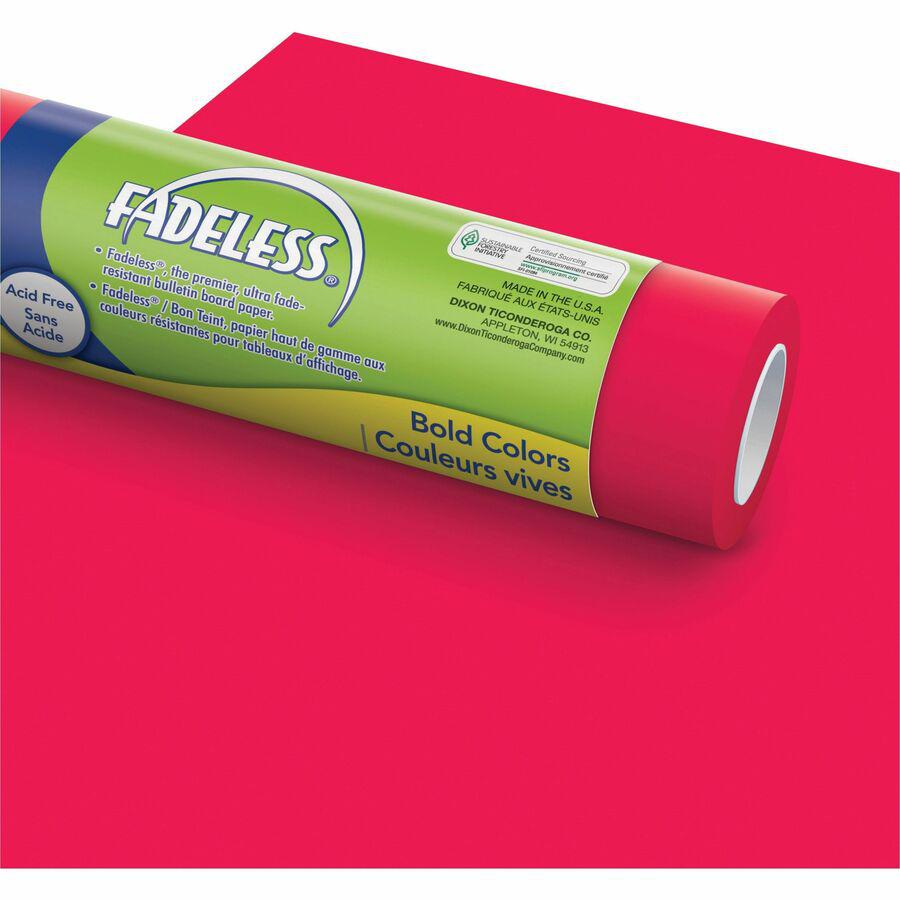 Fadeless Primary Colors Bulletin Art Paper - Fun and Learning, Table Skirting, Display, Decoration, Art Project, Craft Project, Bulletin Board - 3.25"Height x 48"Width x 12 ftLength - 4 / Carton - Fla. Picture 9