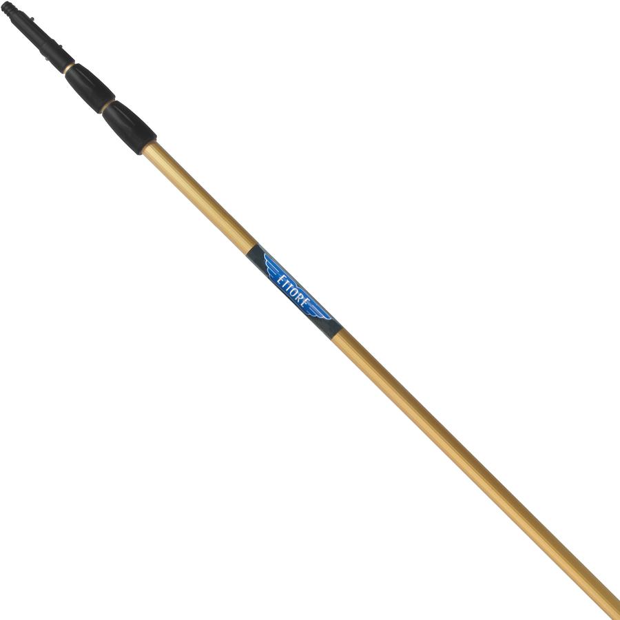 Ettore REA-C-H 3-section Extension Pole - 18 ft Length - Gold - Anodized Aluminum - 6 / Carton. Picture 5