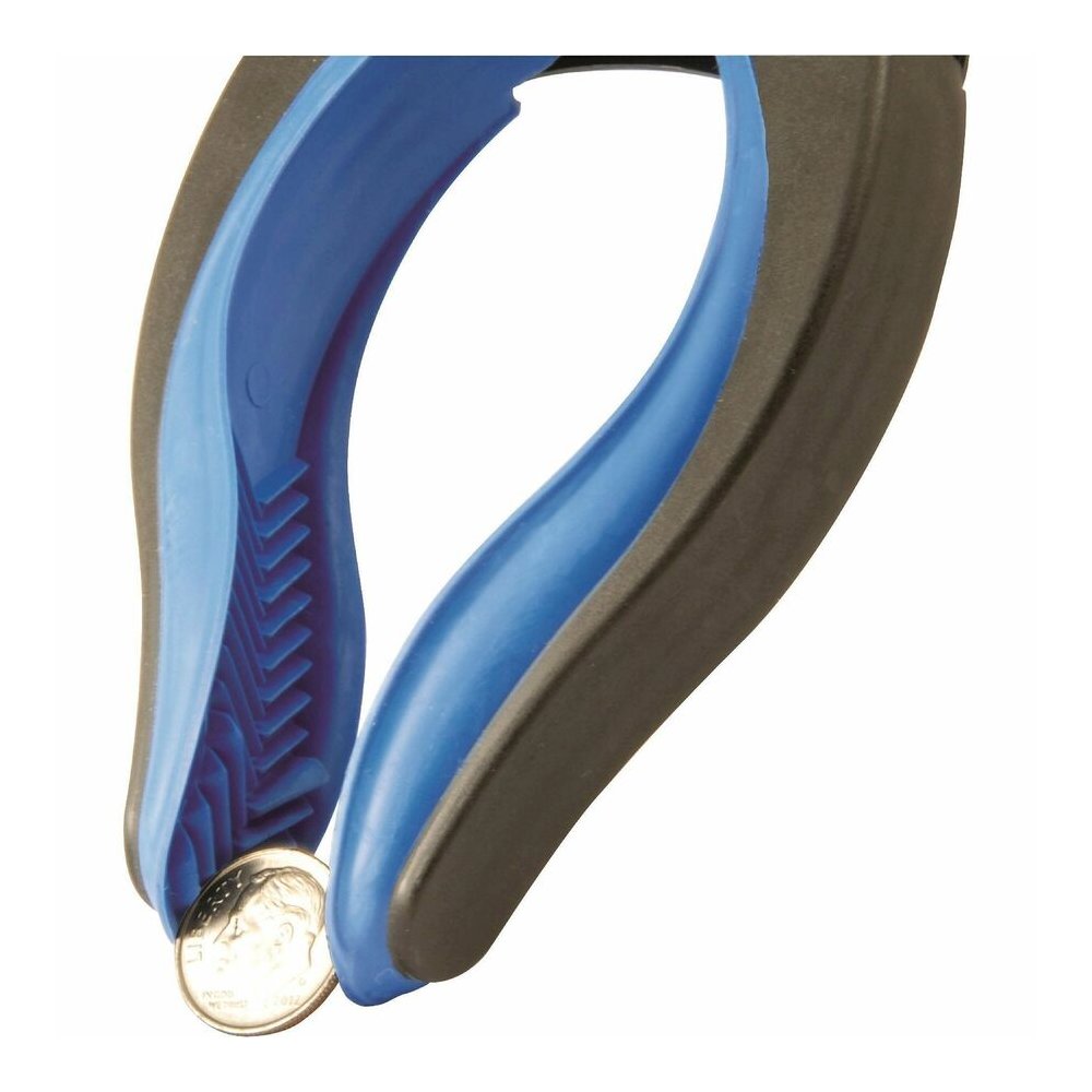 Ettore Grip 'n Grab Multipurpose Pickup Tool - 16" Reach - Lightweight, Rust Proof, Articulating Head, Comfortable Handle - Aluminum, Plastic, Rubber - Blue - 6 / Carton. Picture 5