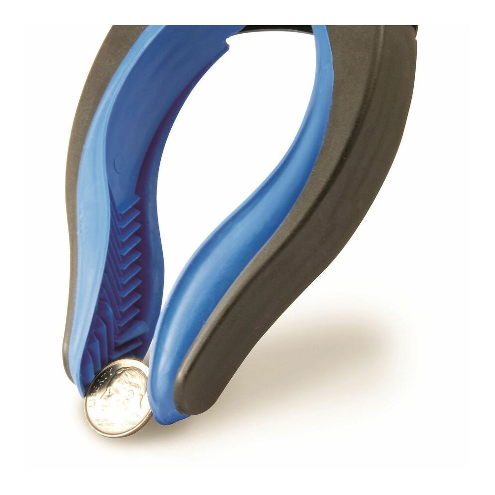 Ettore Grip 'n Grab Multipurpose Pickup Tool - 32" Reach - Lightweight, Rust Proof, Articulating Head, Comfortable Handle - Aluminum, Plastic, Rubber - Blue - 6 / Carton. Picture 7
