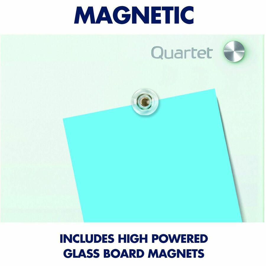 Quartet Magnetic Glass Dry-Erase Board - 48" (4 ft) Width x 36" (3 ft) Height - Brilliance White Tempered Glass Surface - Rectangle - Horizontal/Vertical - Magnetic - 1 Each. Picture 8